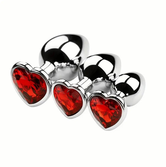 Ruby Romance - Analplug-Serie mit Herzdesign